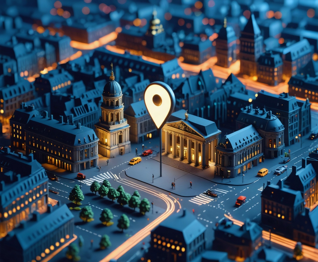 Kartenausschnitt Berlin Mitte mit Standortmarkierung in der Friedrichstraße